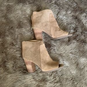 Lucky Brand peep toe Ankle Booties